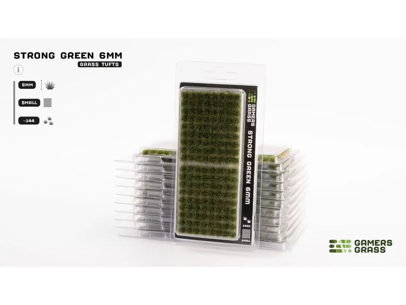 GamersGrass Tufts Wild Strong Green 6 mm Hochwertige Tufts für den Gelände- und Miniaturenbau