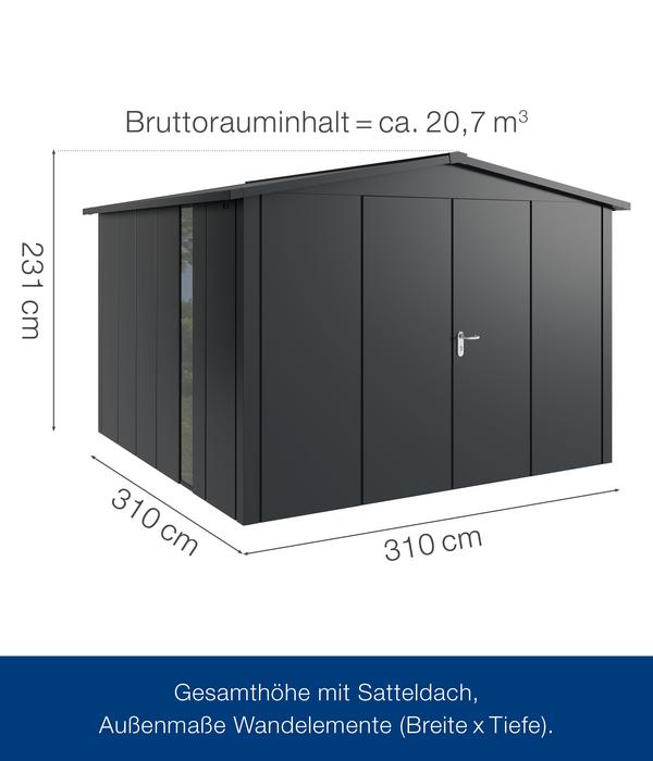 Hörmann Metallgerätehaus Juno JSD14 L-Sk