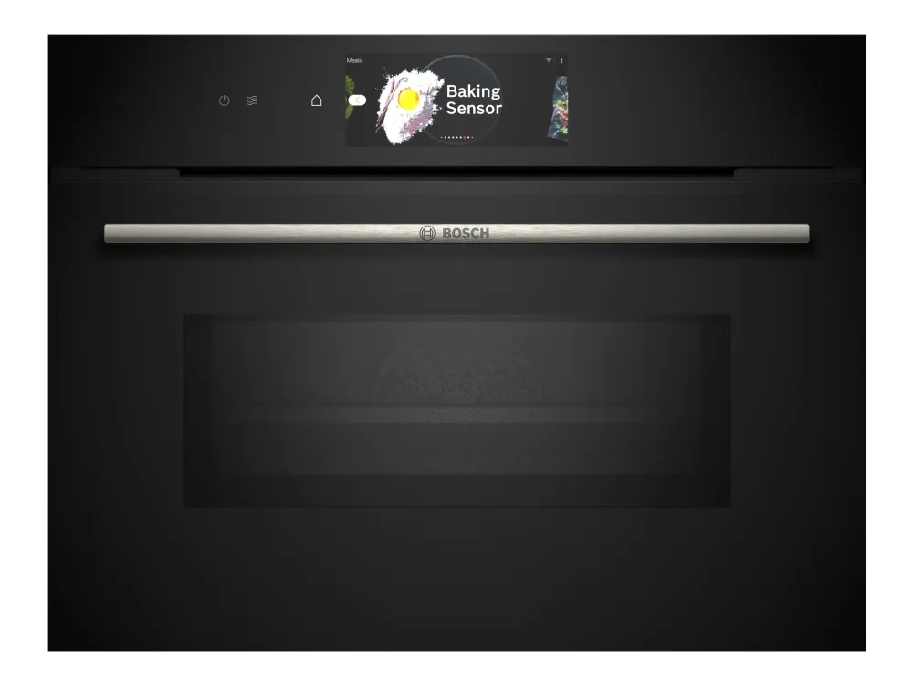 Bosch Serie | 8 CMG778NB1 - Kombinationsovn - til indbygning - Wi-Fi - niche - bredde: 56 cm - dybde: 55 cm - højde: 45 cm - med selv-rengøring - sort