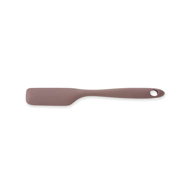 Demi-spatule souple de cuisine antirayures en silicone 27 cm taupe Mat