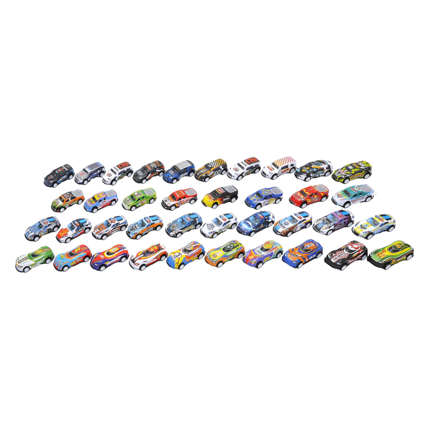 Die-cast Auto's in Opbergblik, 18dlg