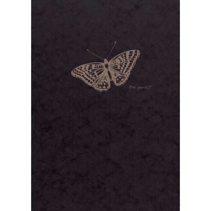 Flying Spirit bloc collé 50F 16x21cm 90g - Noir
