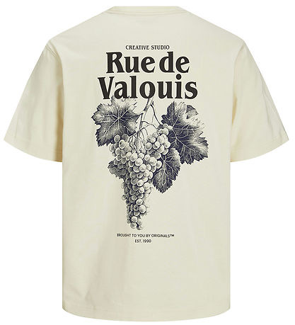 Jack & Jones T-Shirt - JorParos - Antique White/TRAUBEN
