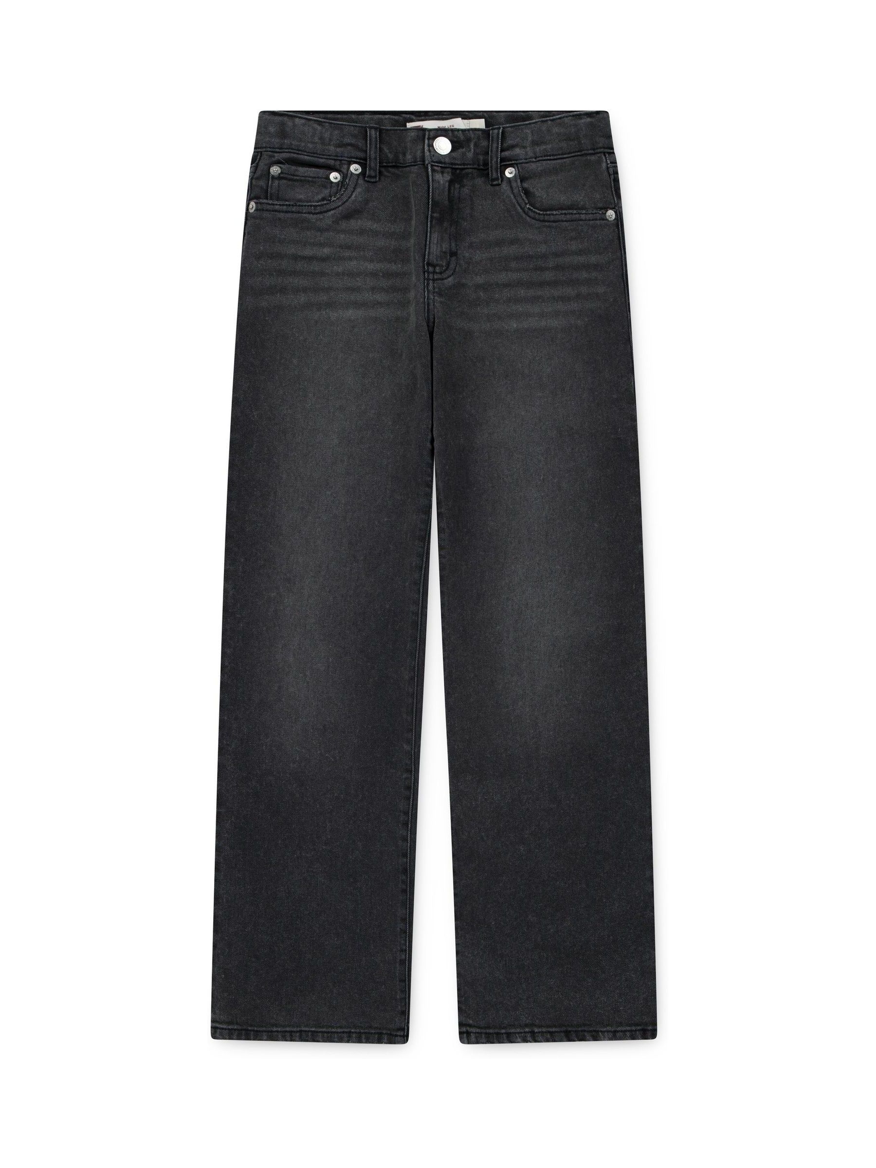 Zwart - Levi's® Logo Wide Leg Jeans