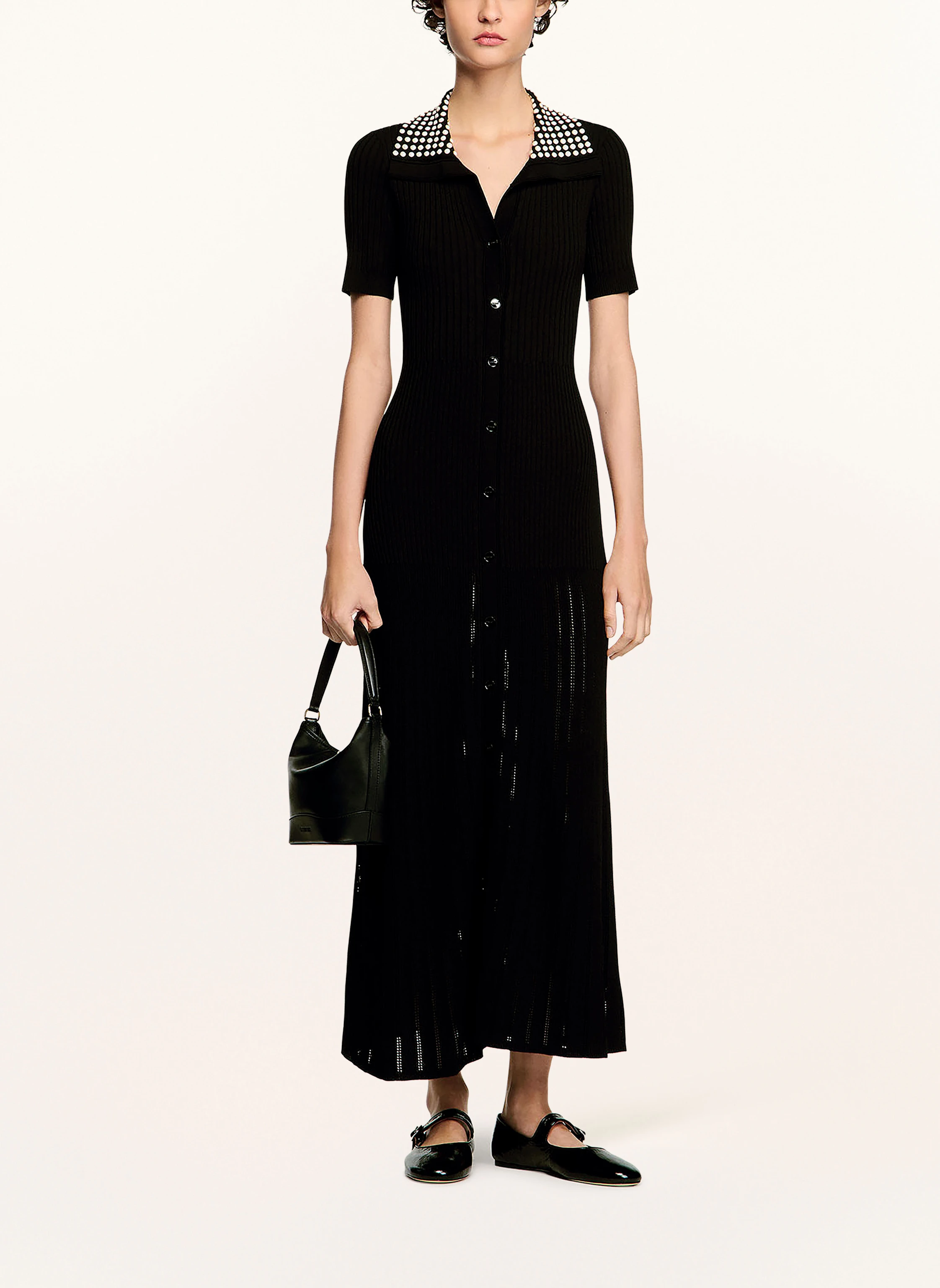 SANDRO Strickkleid