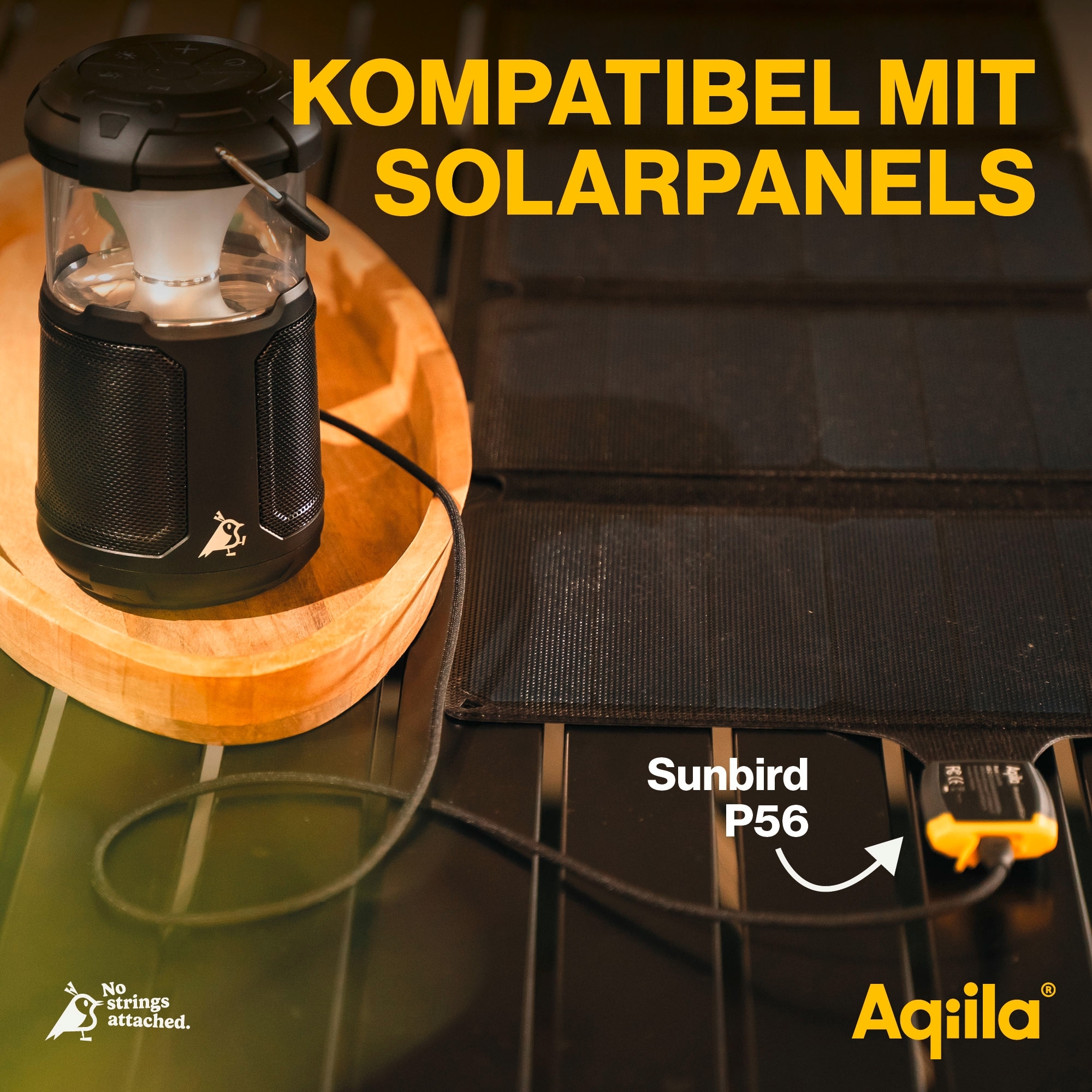 Aqiila Soundbird B10 3 in 1 Lampe, Lautsprecher und Powerbank 10000 mAh