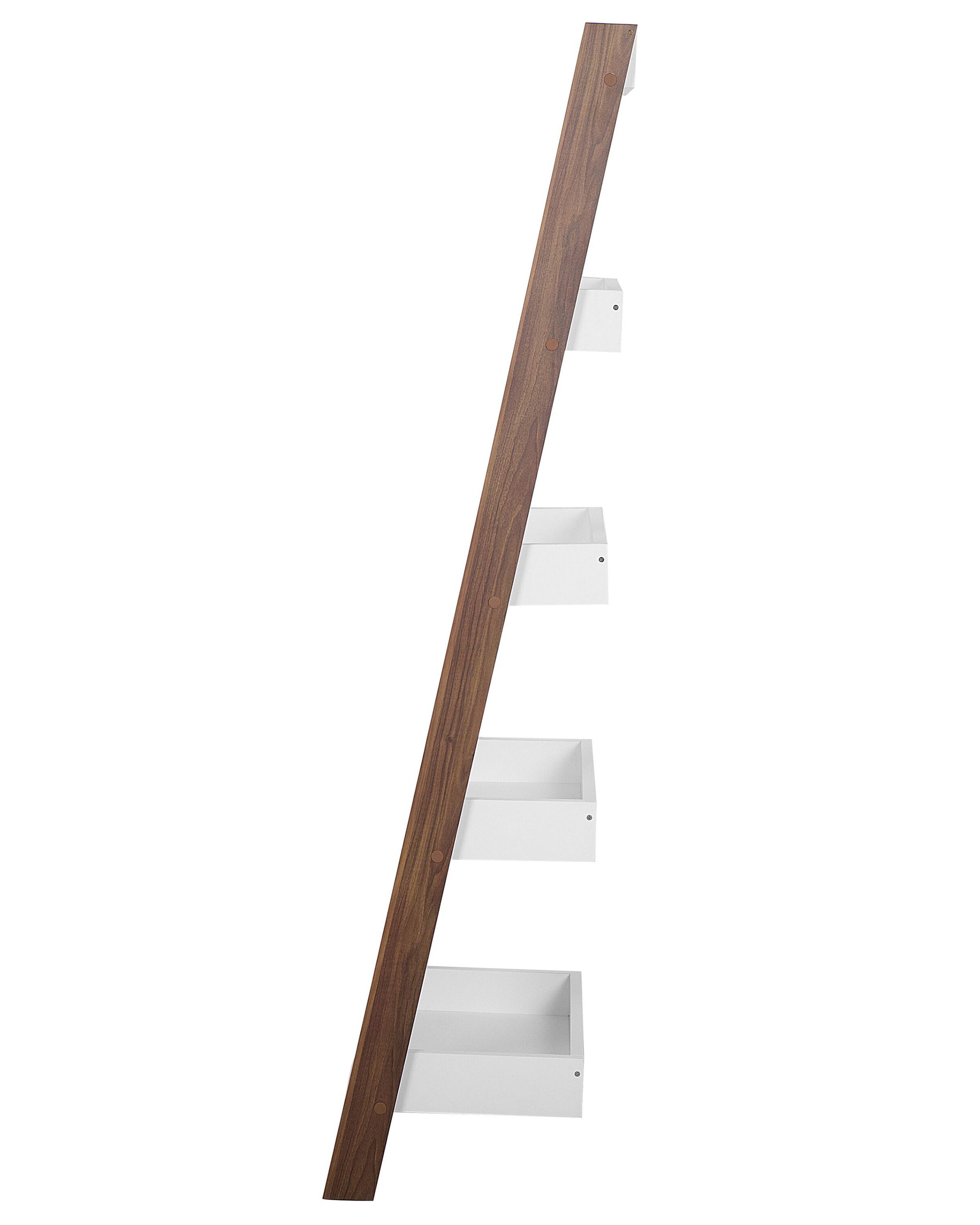 Opbergkast met 5 planken MOBILE TRIO 164 cm Bruin/wit