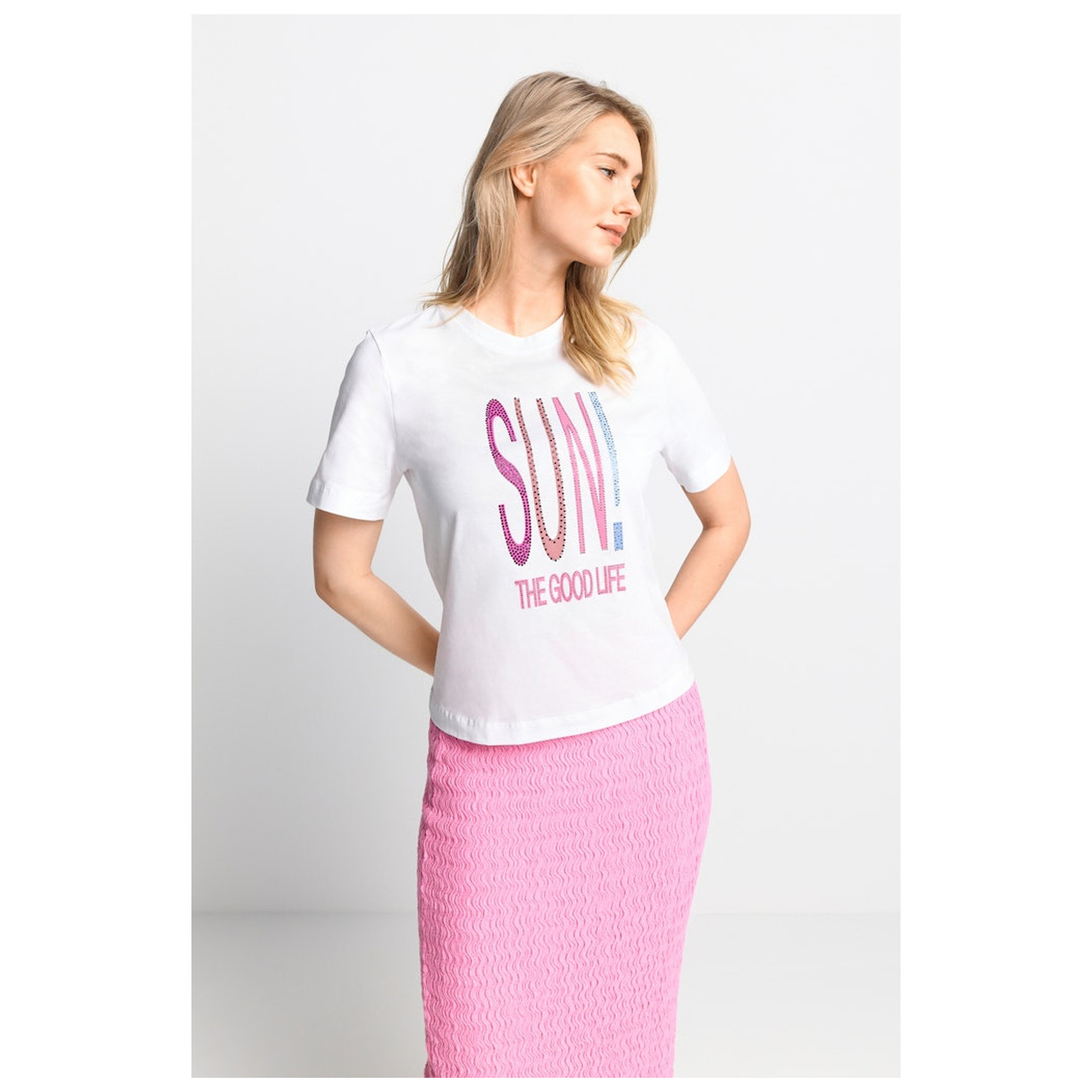 Rich & Royal Elegant Fit T-Shirt SUN Print