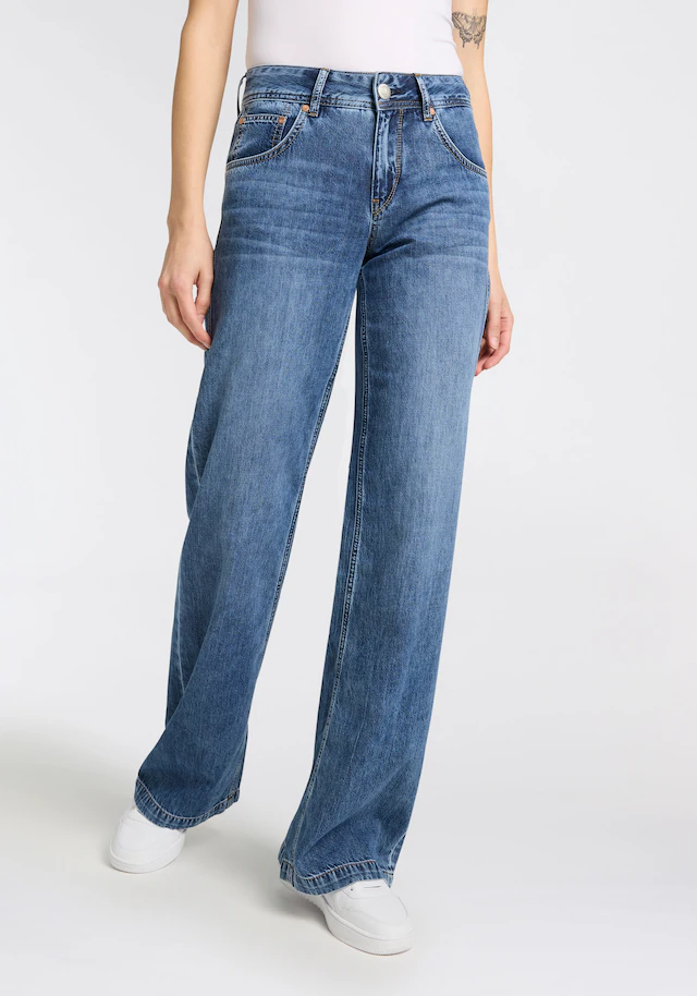Herrlicher 5-Pocket-Jeans »Edna Denim Light«, mit ausgestelltem Bein