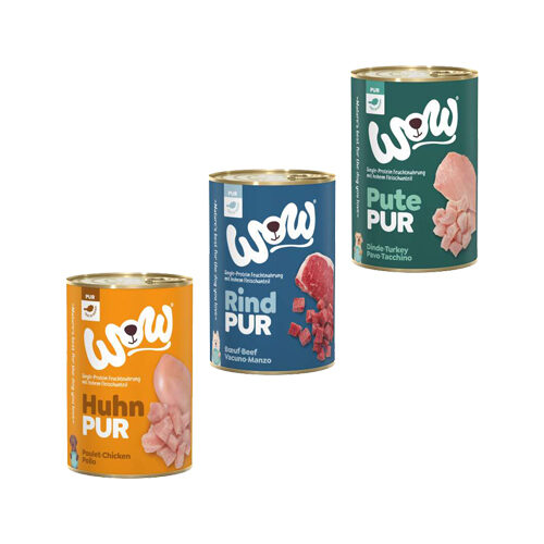 WOW! PUUR 100% Hondenvoer - Blik