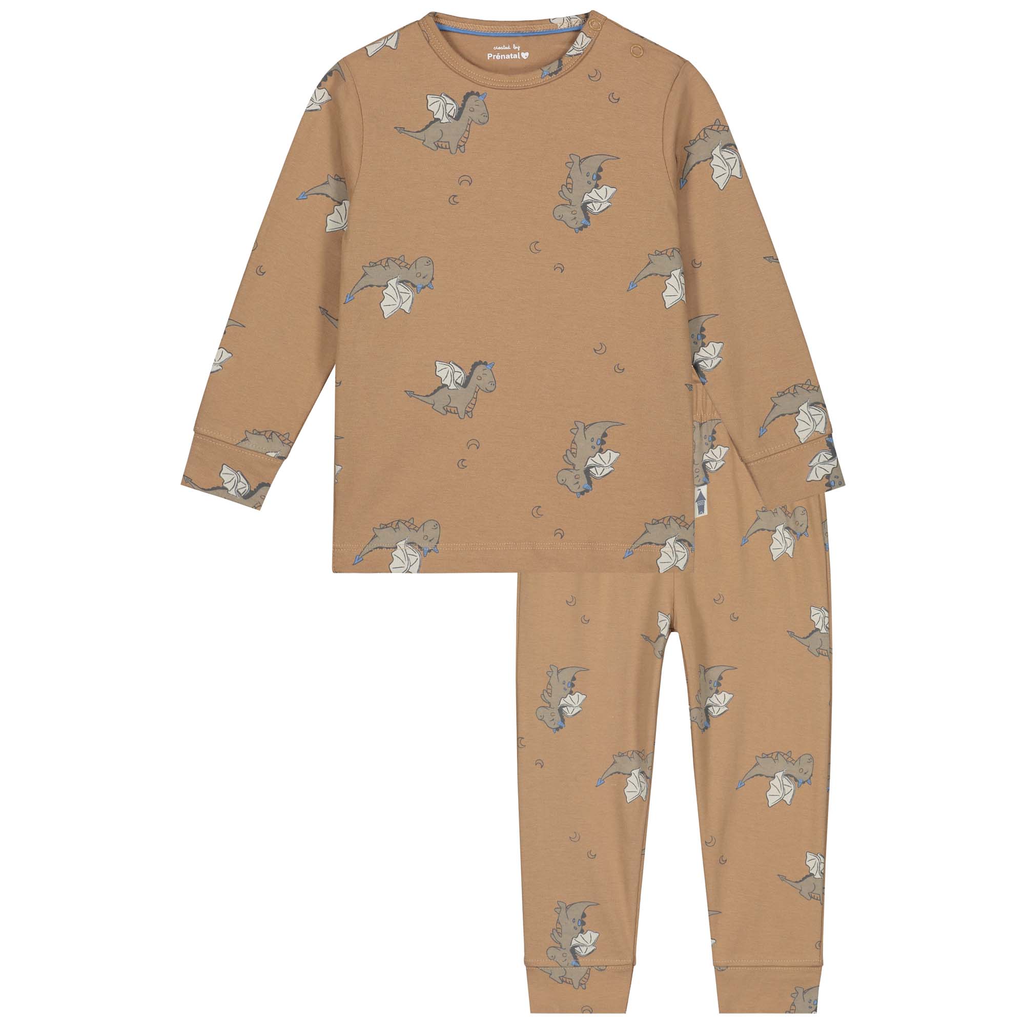 Prénatal peuter pyjama dragon bruin