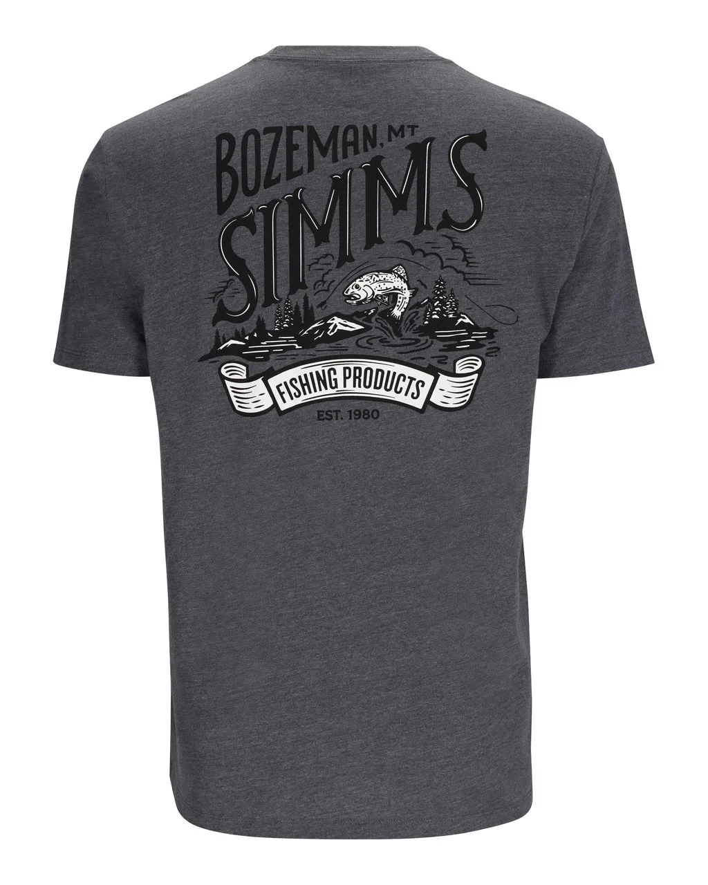 Simms Simms Bozeman Scene T-Shirt Titanium Heater