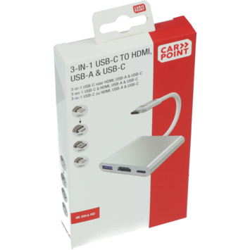 Carpoint USB-C adapter 3 in 1