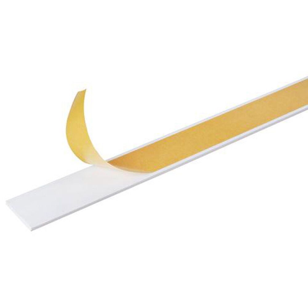 FLATPROFIL GAH ALBERTS PVC SELVKLEBENDE 30X3/2,6M HVIT