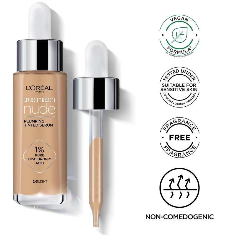 L'Oréal Paris Cosmetics True Match Nude Plumping Tinted Serum 30 ml - No. 7-8 Tan-Deep