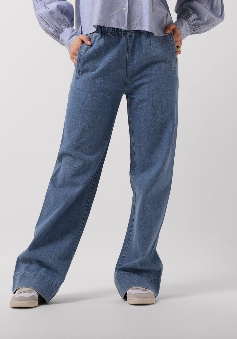 BY-BAR blauwe by-bar wijde broek mees denim pants