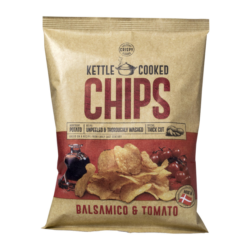 Kettle Cooked Chips - balsamico en tomaat - 150 gram