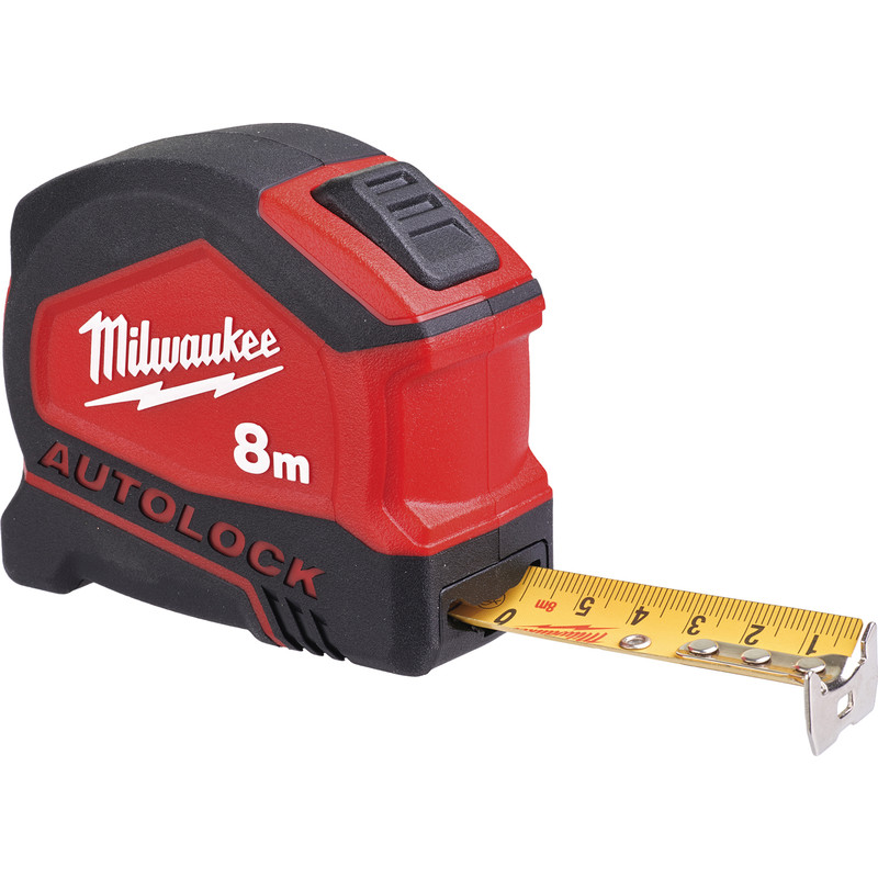 Milwaukee Autolock rolbandmaat 8m 25mm