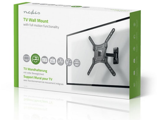 NEDIS - Support mural TVWM1430BK - Mobilité Intégrale TV 23-55