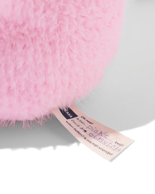 grand monstre en peluche rose