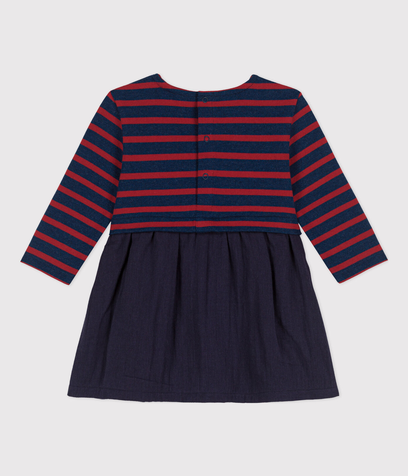 Robe manches longues bébé bimatière