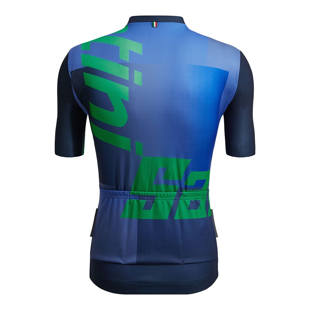 Santini KARMA LOGO - Maillot Homme bleu nautica