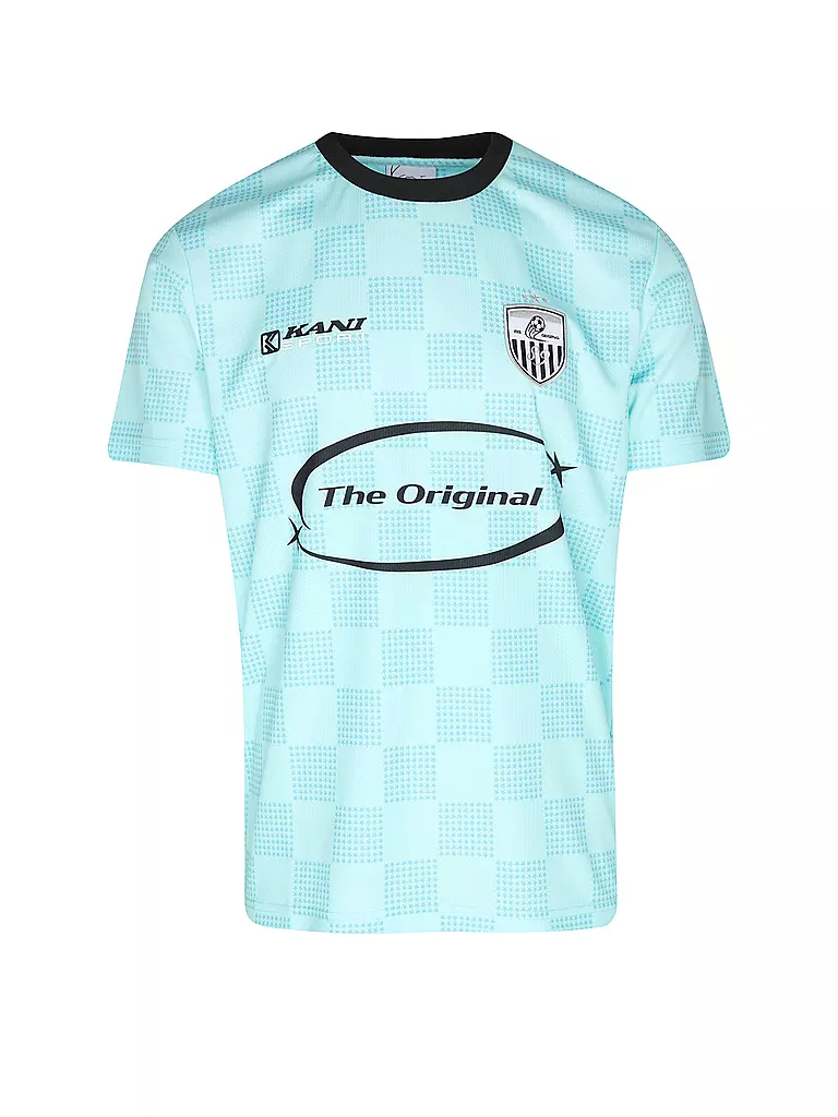 KARL KANI T-Shirt SPORT STAR CHECK TRIKOT hellblau