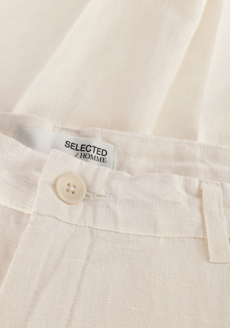 SELECTED HOMME beige selected homme pantalon slh196-straight mads linen pant