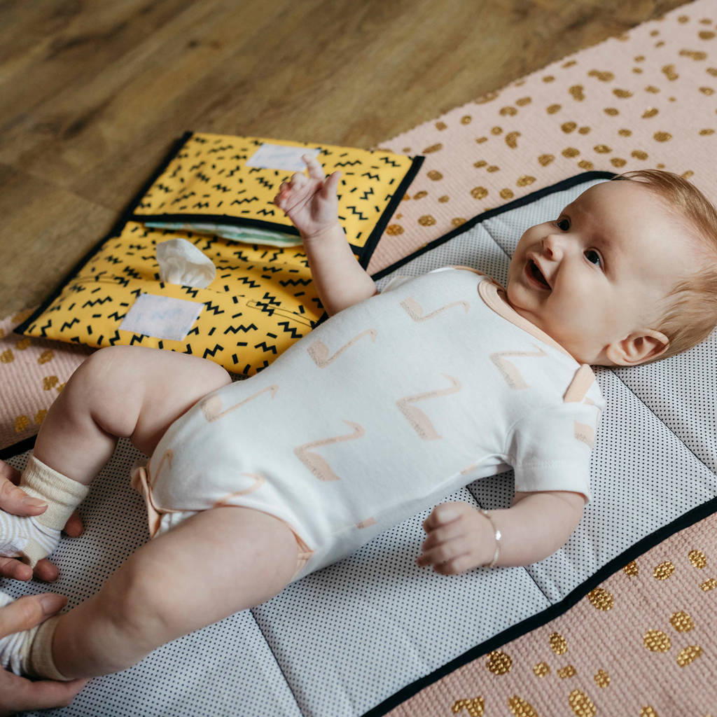Napper verschoonmatje memphis yellow