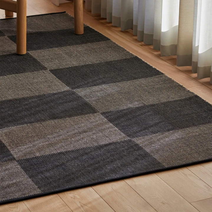 HAY - Check Teppich, 140 x 200 cm, hellblau S check