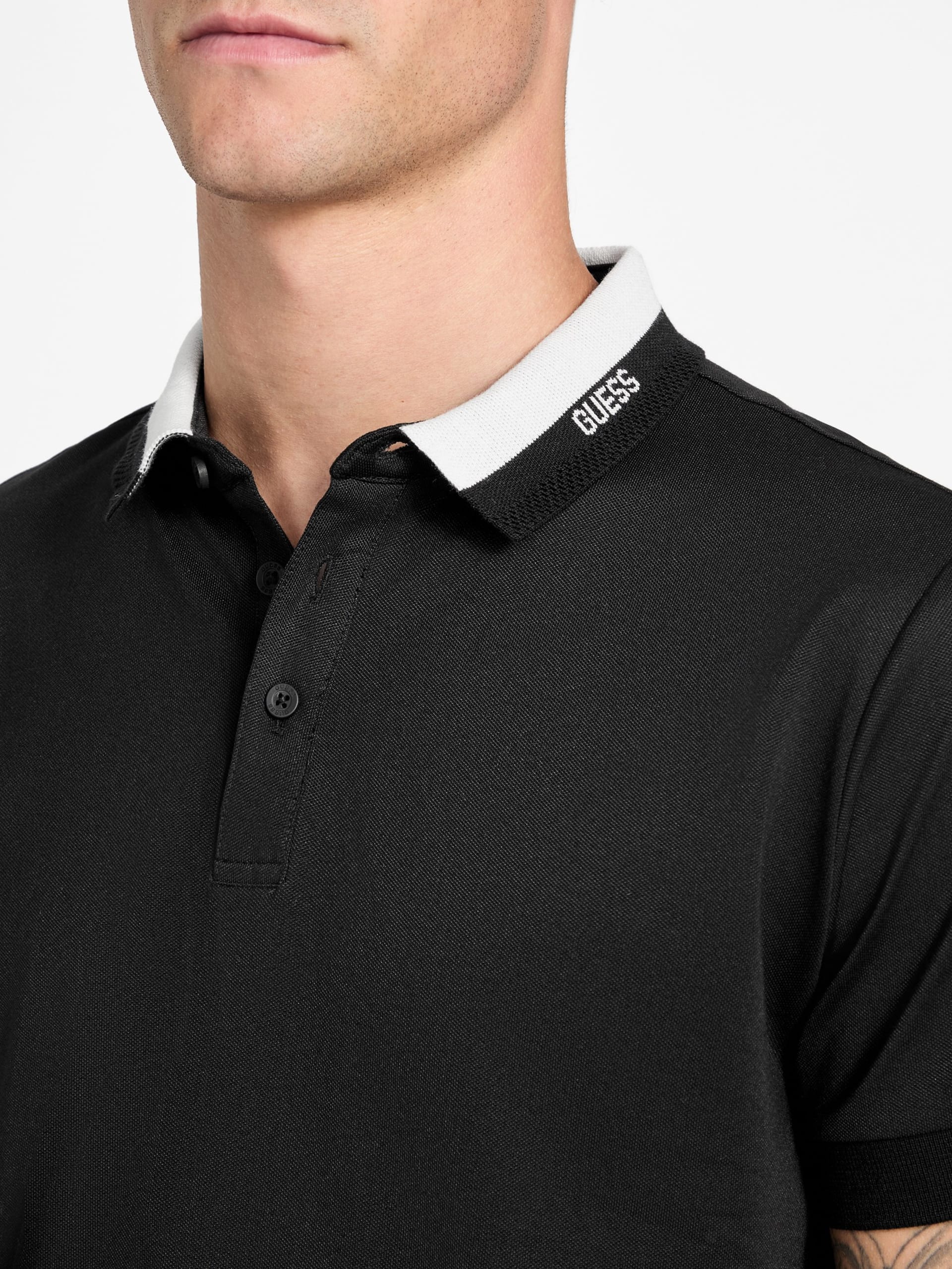 Polo Eco Paul GUESS com gola