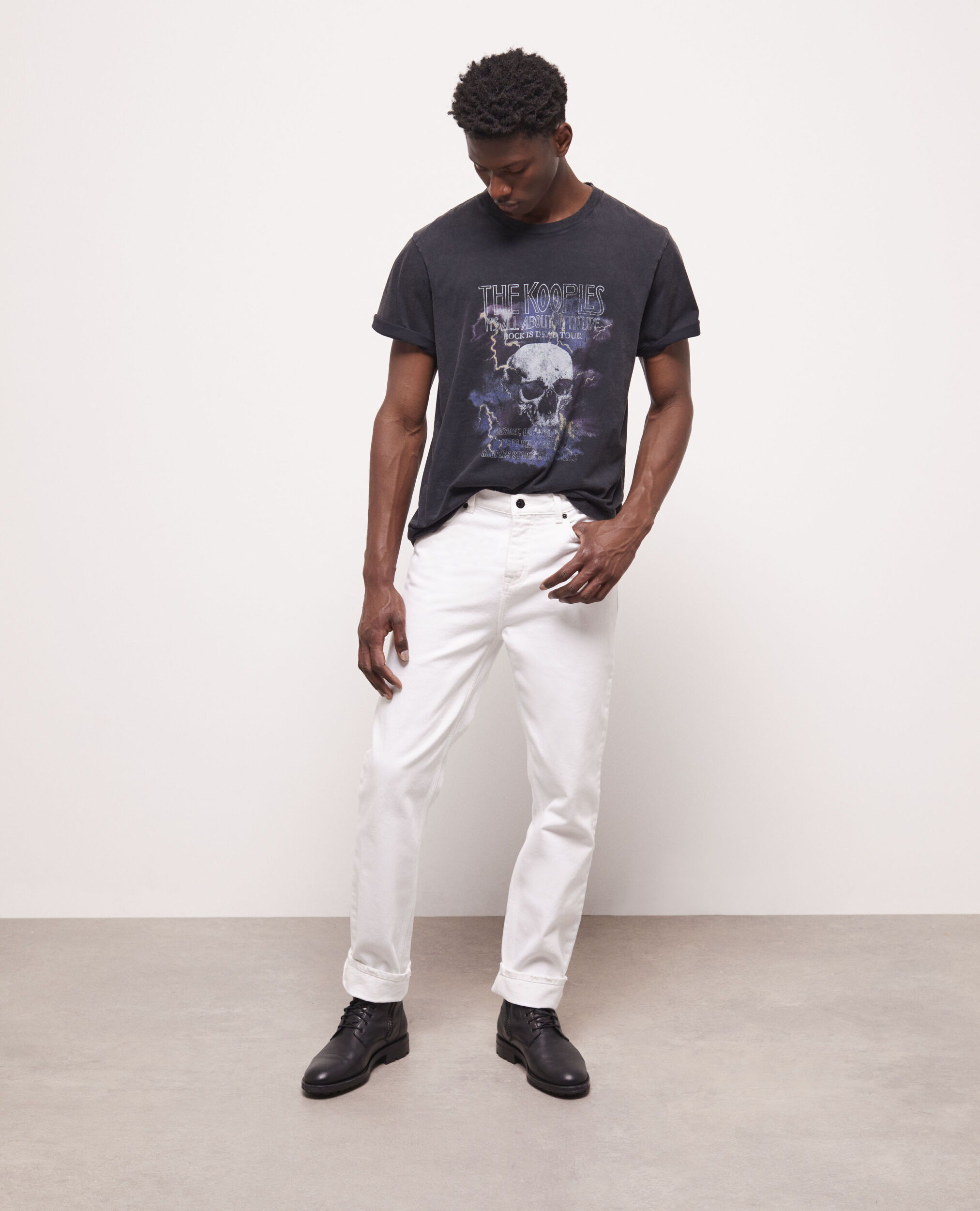 T-shirt sérigraphié noir