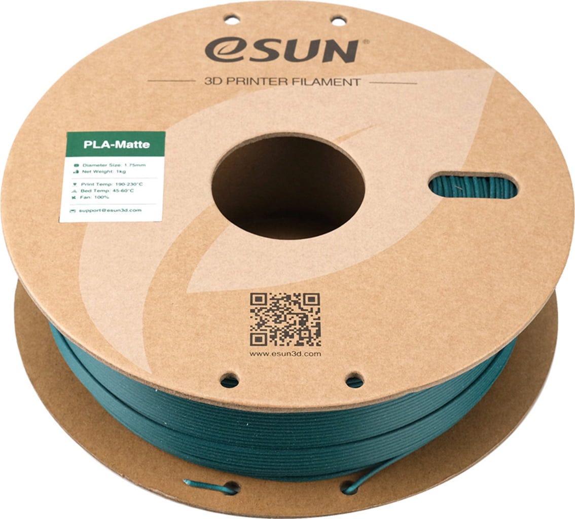 eSUN  PLA-Matte Morandi Green, 1,75 mm / 1000 g    Kostengünstiges Filament für Modelle mit matter Oberfläche