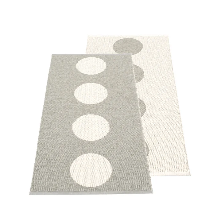 Pappelina - Vera Wendeteppich, 70 x 150 cm, warmgrey / vanilla