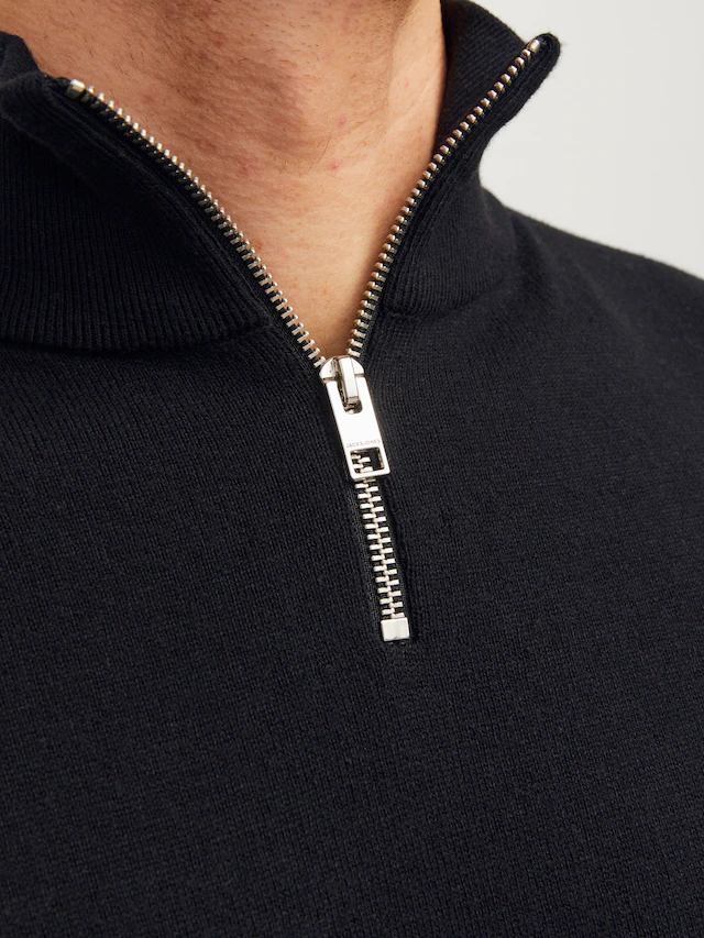 Jack & Jones Strickpullover »EMIL KNIT HALF ZIP«, mit kurzem Reissverschluss im Troyer-Look