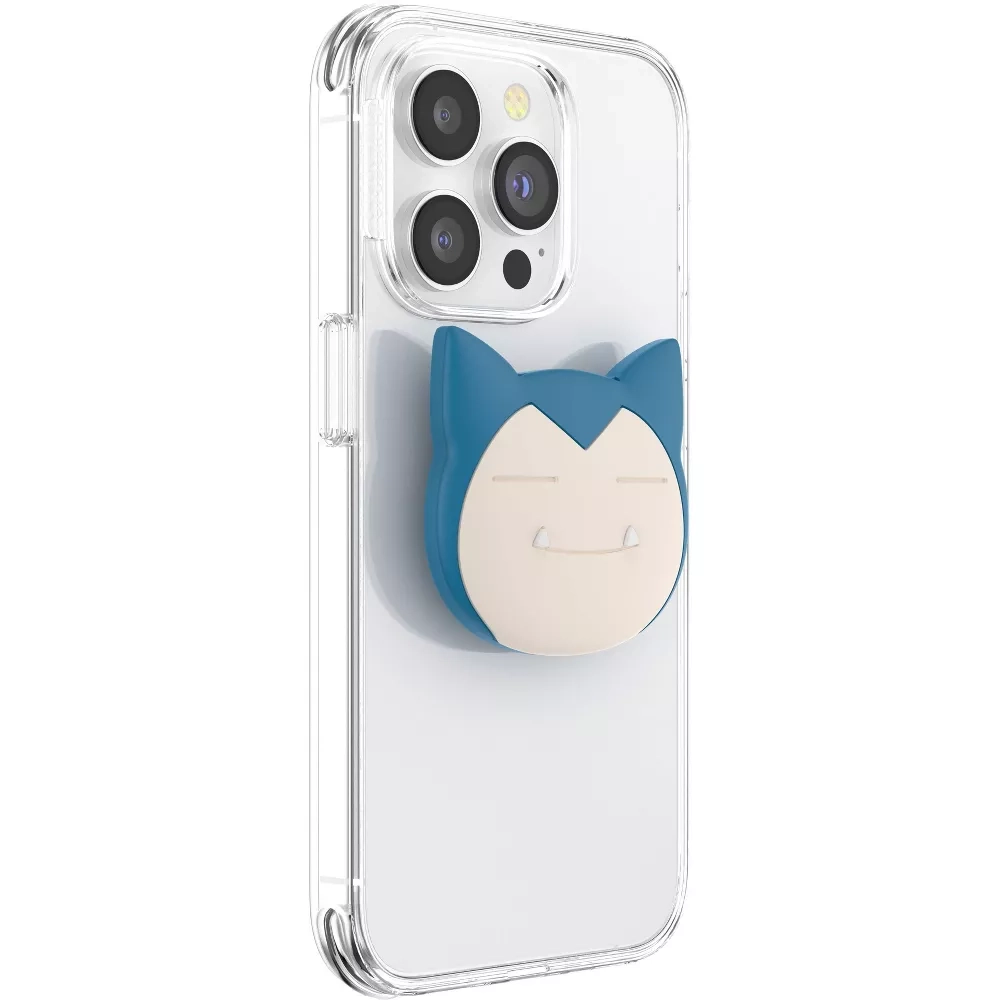 PopGrip Premium Finger Griff Halterung (Austauschbarer Top) für Smartphones / Tablets (113263) - Pokémon Snorlax Face
