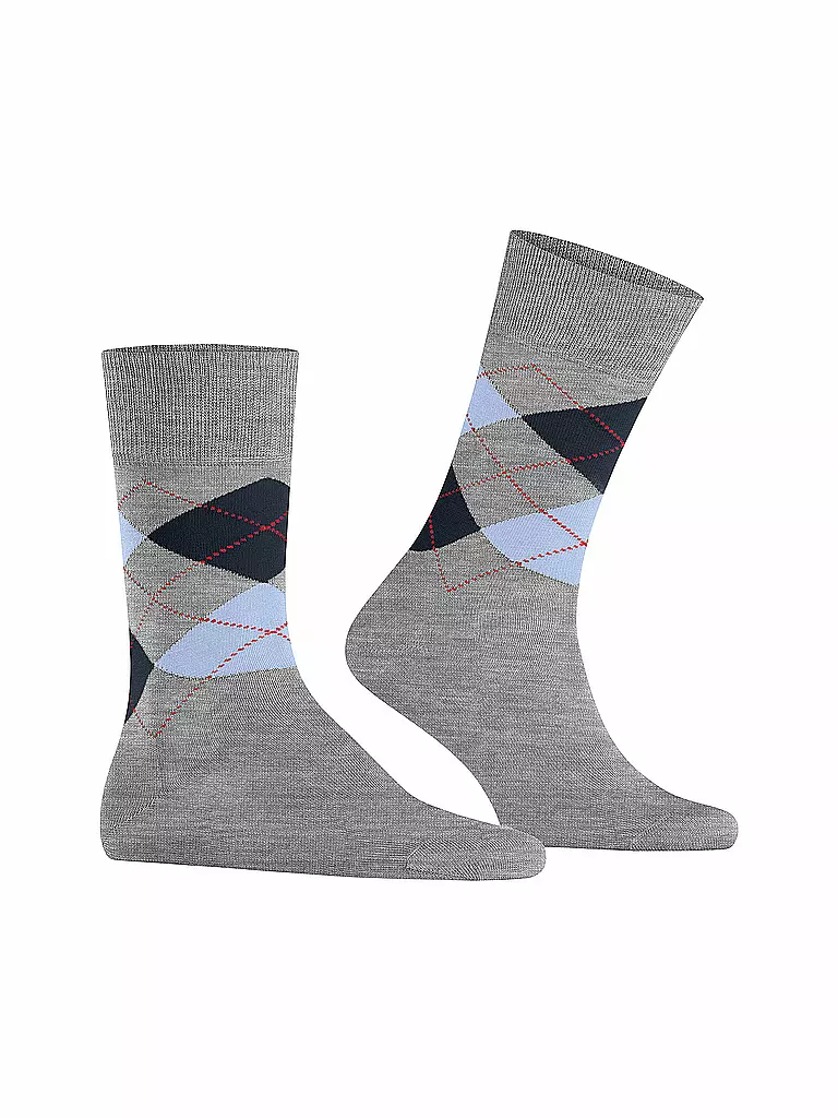 BURLINGTON Herren Socken MANCHESTER 40-46 concrete melange hellgrau