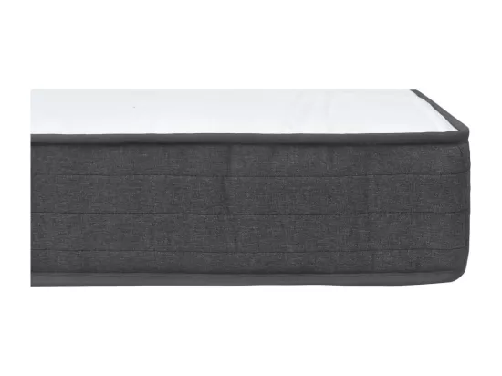 Sommier tapissier Gris foncé Tissu 180x200 cm