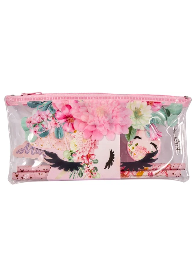 Kids Licensing - Unicorn Flowers - Penalhus m/Indhold