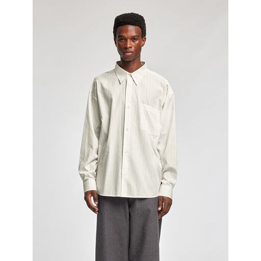 Annarr Volund-Stripe Tex Skjorte, Beige Structure, XL