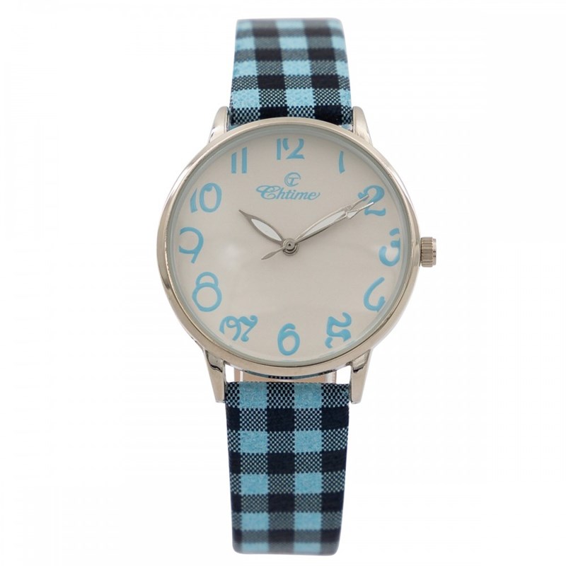 Montre Femme CHTIME bracelet Cuir Bleu