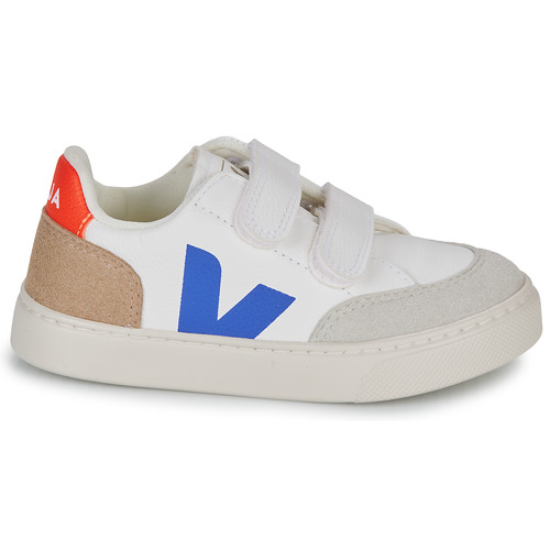 Veja - SMALL V-12 - Blanc / Bleu / Orange