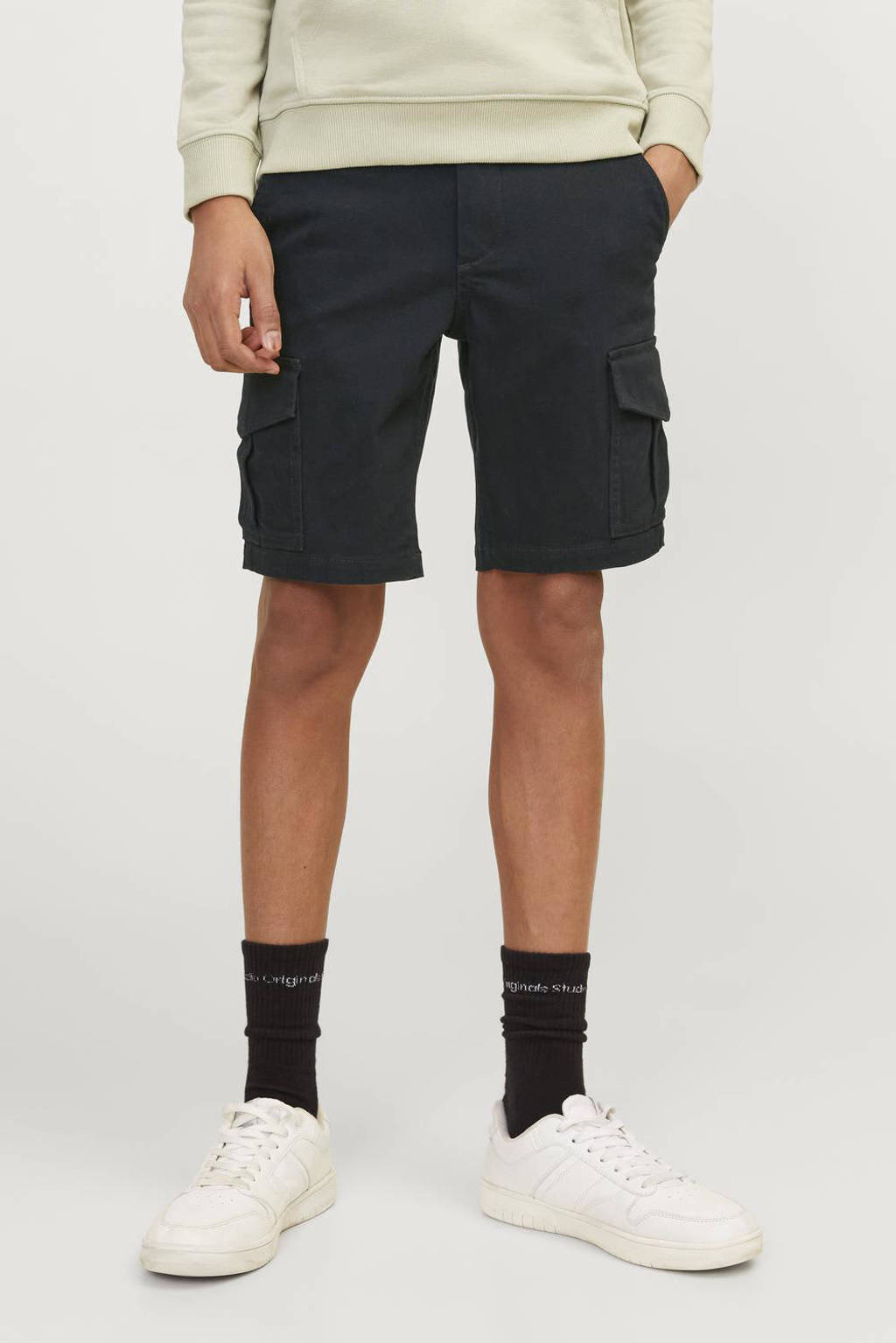 JACK & JONES cargo short JPSTJOE JJCARGO zwart