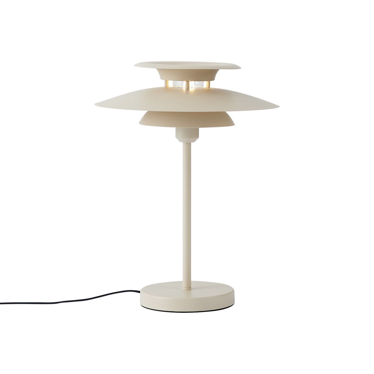 Retro tafellamp beige staal 45cm - Pauly