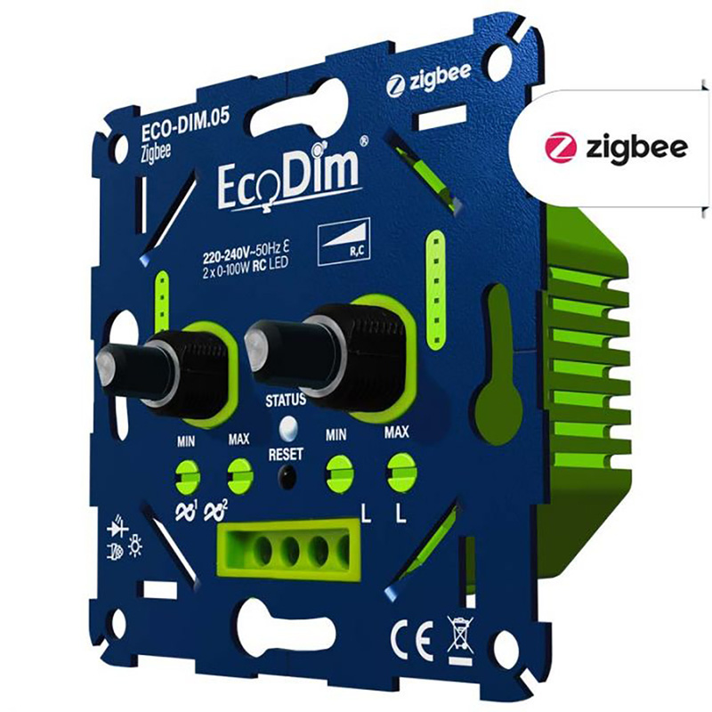 Eco-Dim.05 Zigbee led dimmer duo 2x 0-100W (RC)