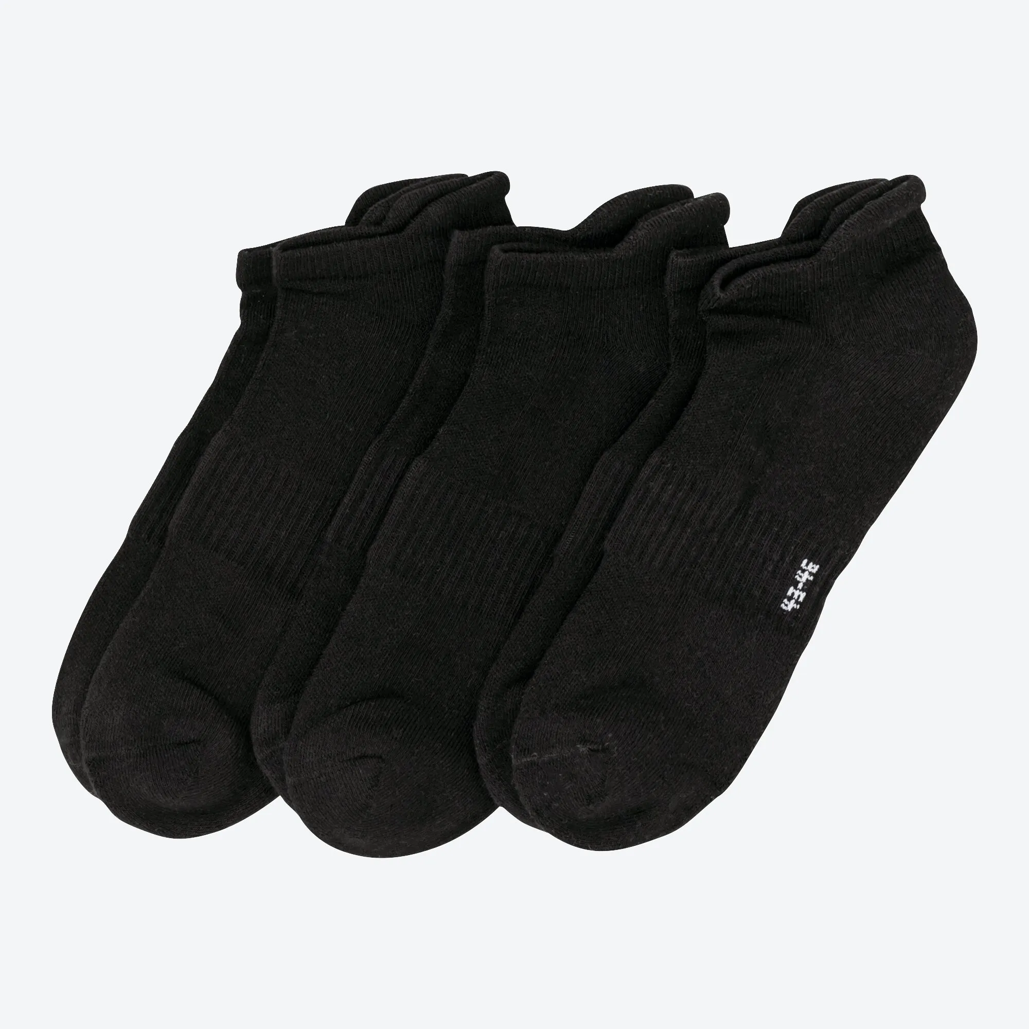 Sport-Sneaker-Socken mit Fersenschutz, 3er-Pack