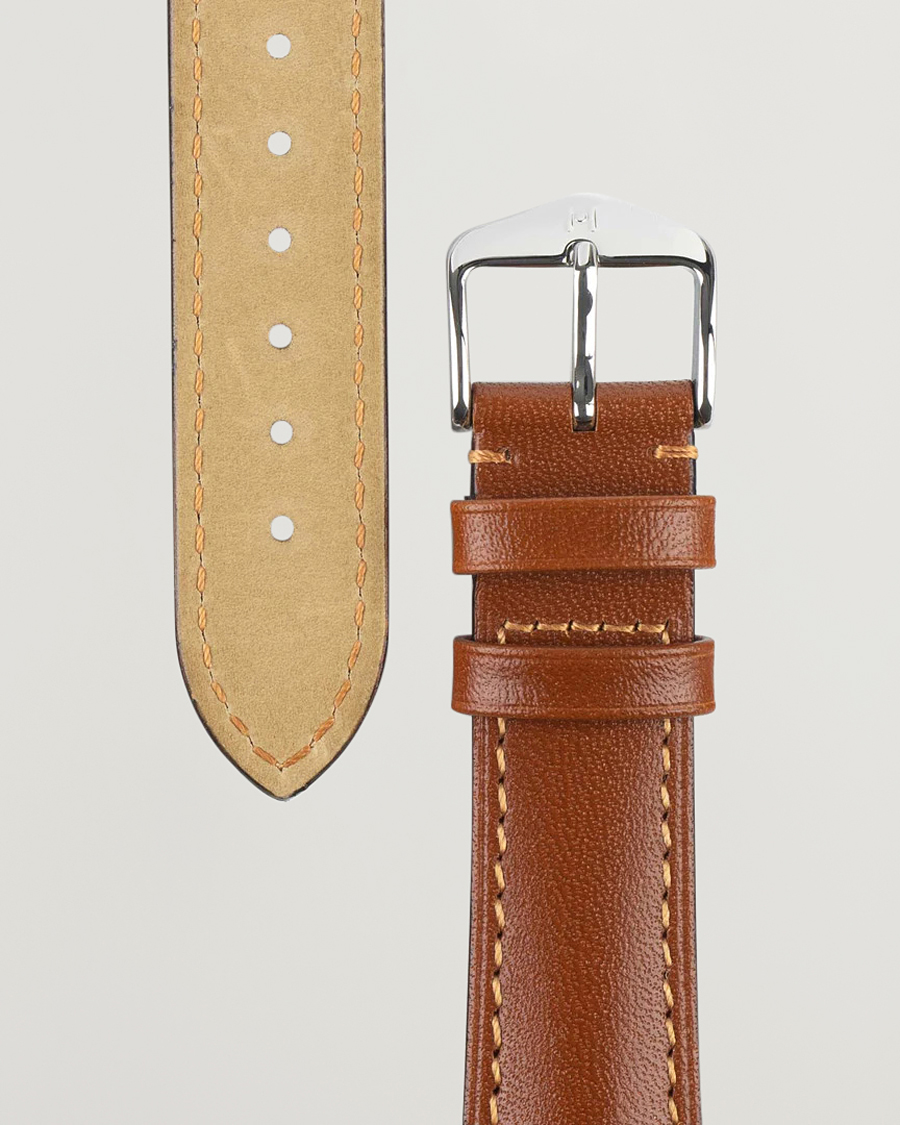 HIRSCH Siena Tuscan Leather Watch Strap Golden Brown