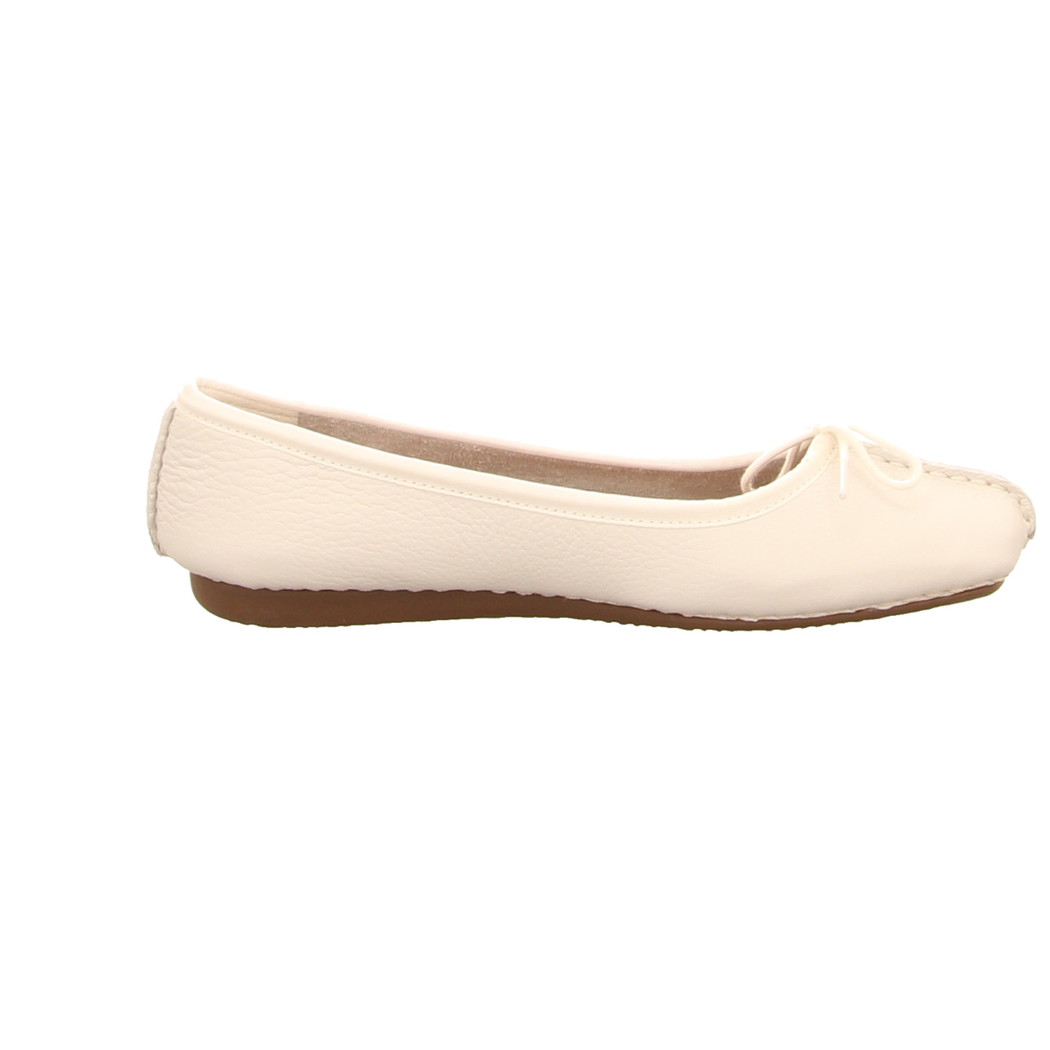 Clarks Ballerina weiss/weiss kombi