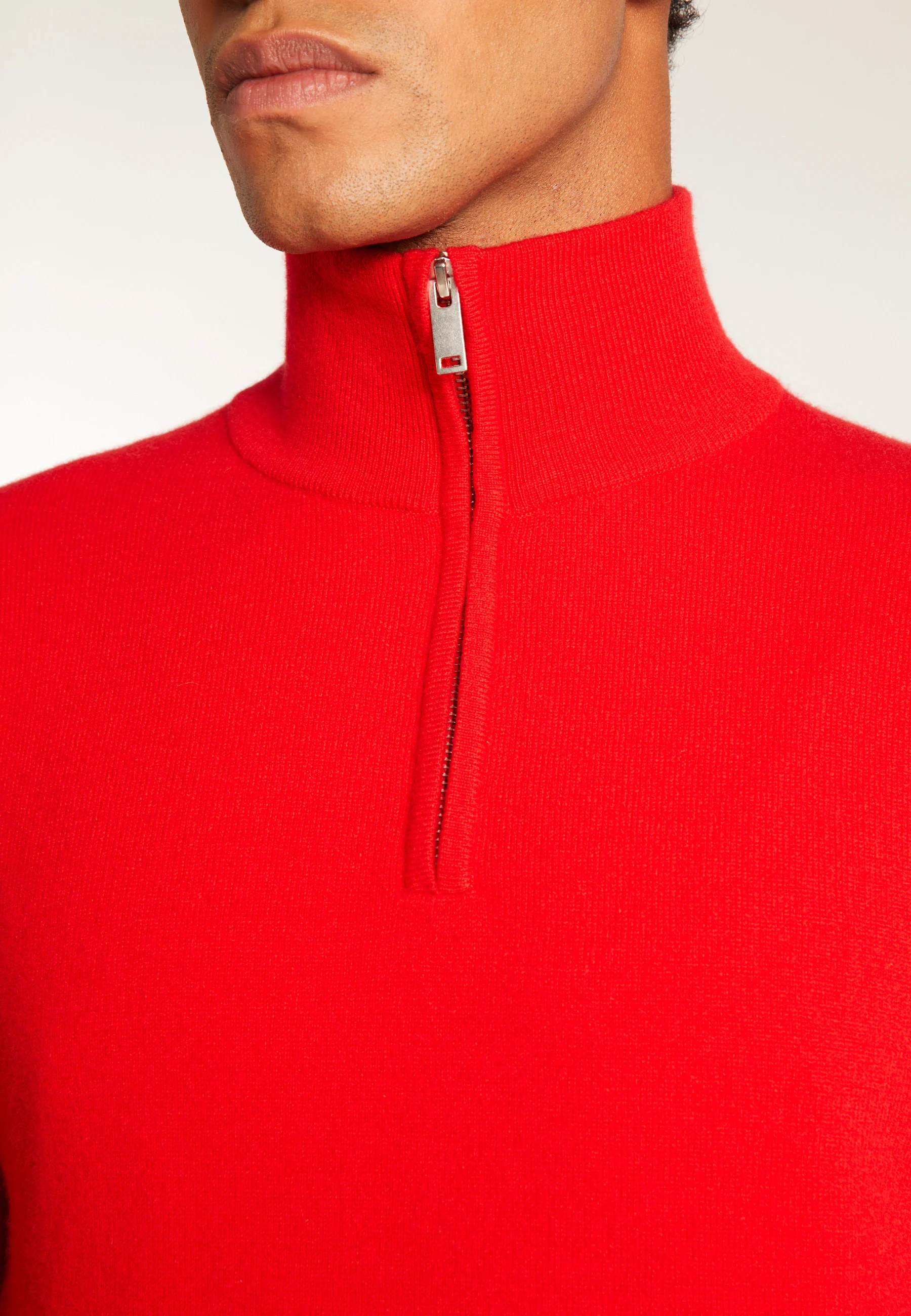 EMILEAH24 - Pull camionneur en cachemire | Rouge
