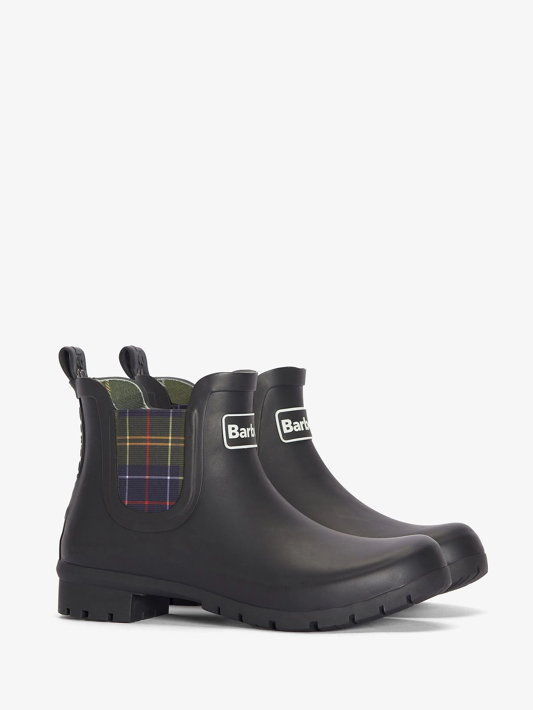 Zwart - Barbour® Tartan Check Kingham Chelsea Wellington Boots